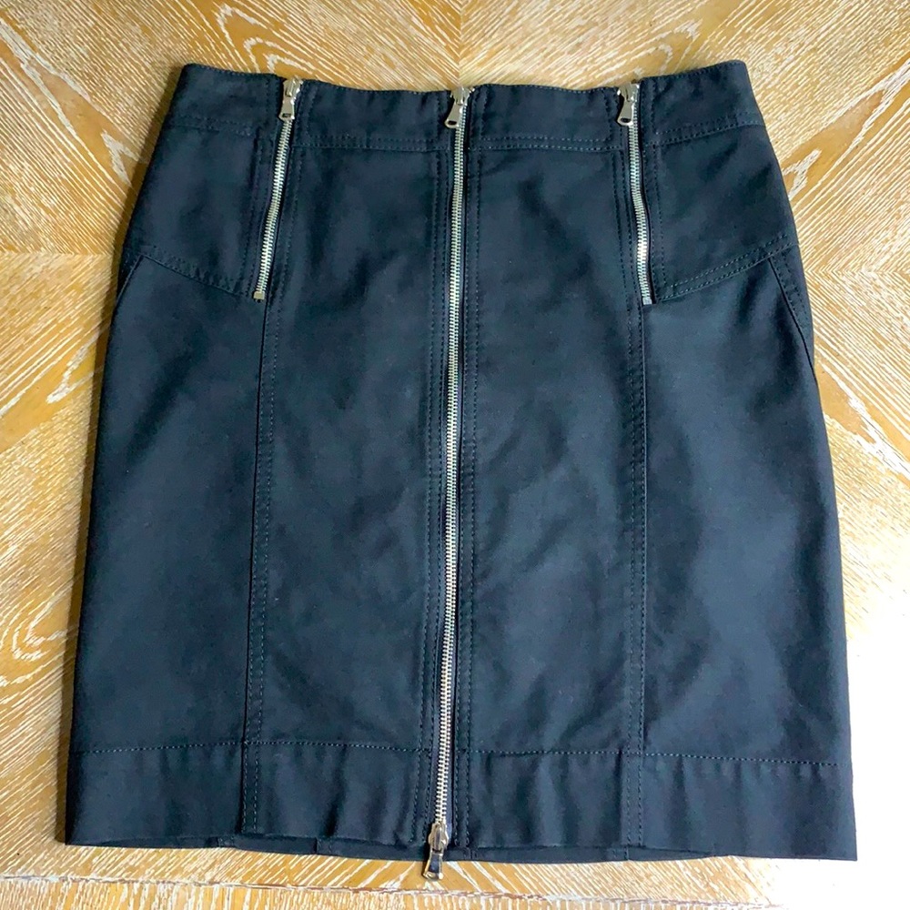 MARC BY MARC JACOBS Black Denim Zipper Pencil Skirt 4